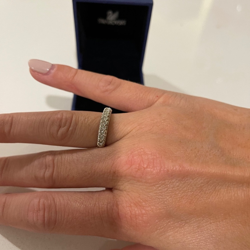 COPY - Swarovski Sparkle Crystal Ring Sz 52/US 6 -1791469